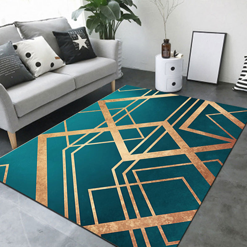 BowLift | New Product Geometric Rug Multi-Color Polyester Rug Pet-Friendly Stain Resistant Indoor Rug for Living Room