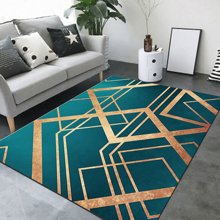 BowLift | New Product Geometric Rug Multi-Color Polyester Rug Pet-Friendly Stain Resistant Indoor Rug for Living Room