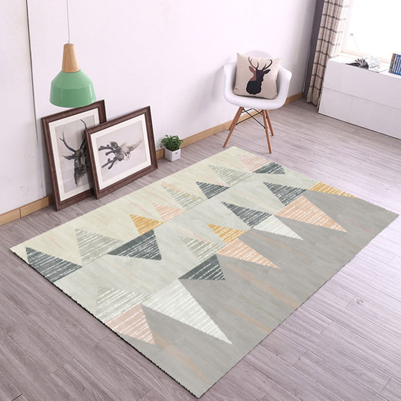 BowLift | New Product Geometric Rug Multi-Color Polyester Rug Pet-Friendly Stain Resistant Indoor Rug for Living Room