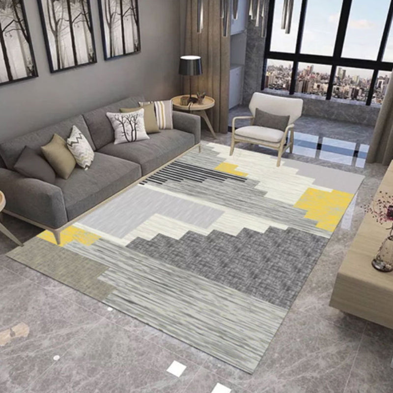 BowLift | New Product Geometric Rug Multi-Color Polyester Rug Pet-Friendly Stain Resistant Indoor Rug for Living Room
