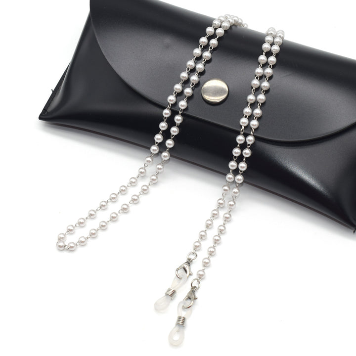 Elegant Double-Strand Pearl Eyewear Chain Bowlift