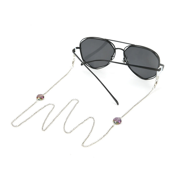 Adjustable Gold Beaded Eyewear Chain Bowlift