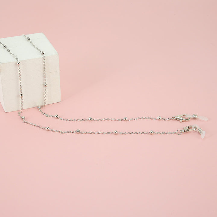 Adjustable Gold Beaded Eyewear Chain Bowlift