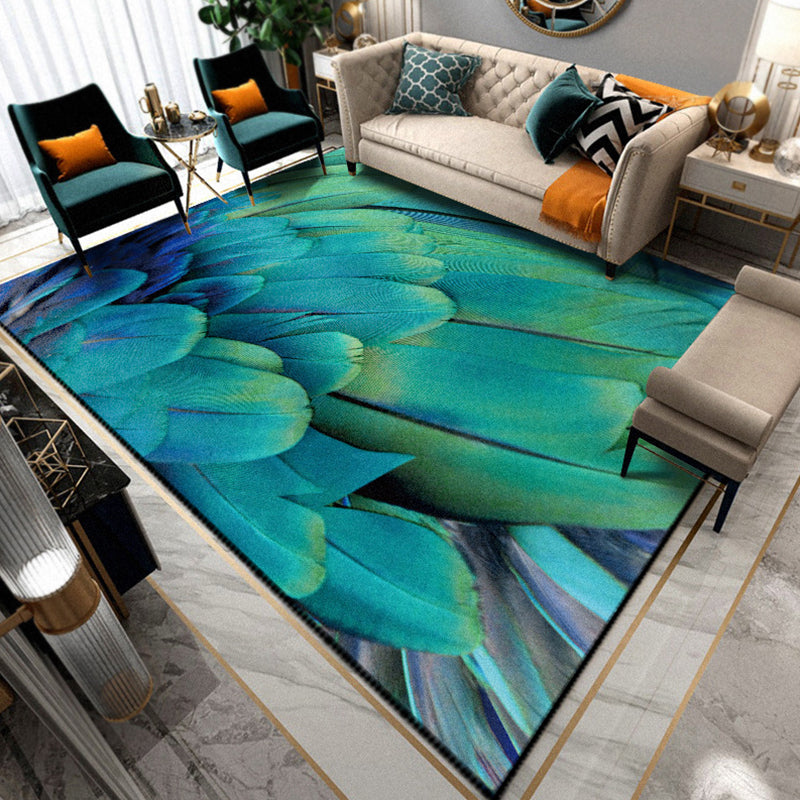 BowLift | Multicolored Living Room Rug Unique Animal Print Rug Polypropylene Pet Friendly Washable Area Rug