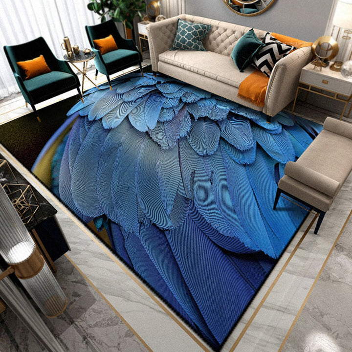 BowLift | Multicolored Living Room Rug Unique Animal Print Rug Polypropylene Pet Friendly Washable Area Rug