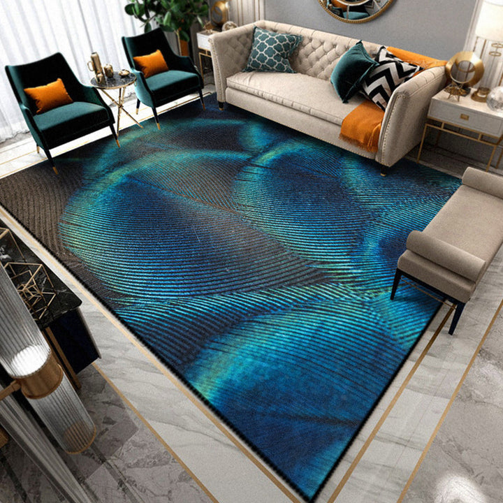 BowLift | Multicolored Living Room Rug Unique Animal Print Rug Polypropylene Pet Friendly Washable Area Rug