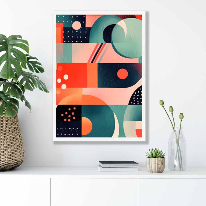 Abstract Colorful Pastel Shapes Art Print No. 5 | Bowlift