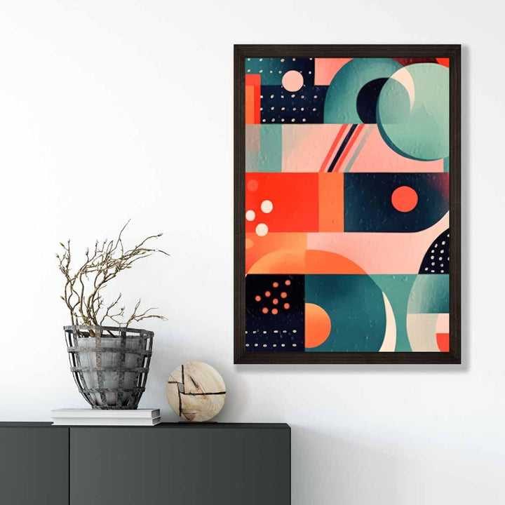 Abstract Colorful Pastel Shapes Art Print No. 5 | Bowlift