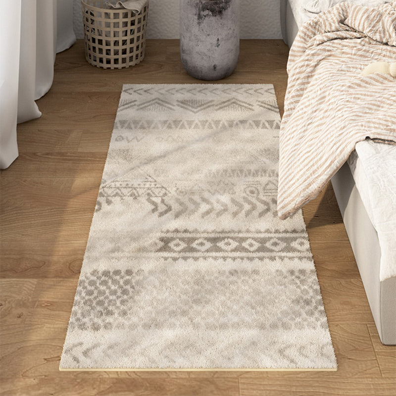BowLift | Multicolored Bedroom Rug Ethnic Geometric Rug Polypropylene Pet Friendly Washable Indoor Rug