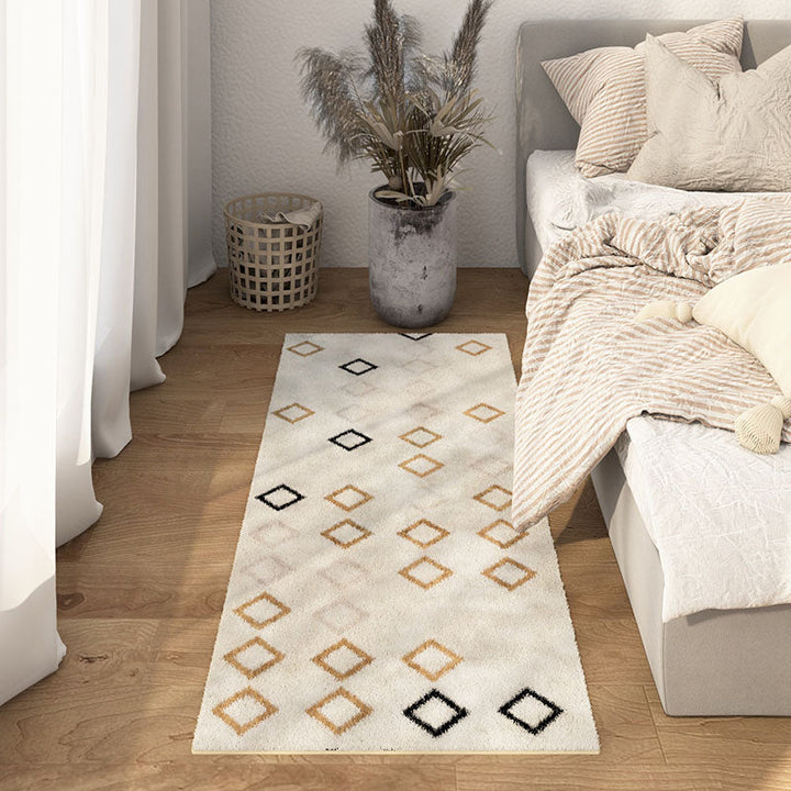 BowLift | Multicolored Bedroom Rug Ethnic Geometric Rug Polypropylene Pet Friendly Washable Indoor Rug