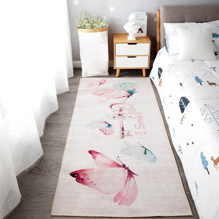 BowLift | Beautiful children's room carpet Multicolored animal print area rug polypropylene non-slip backing easy-care carpet