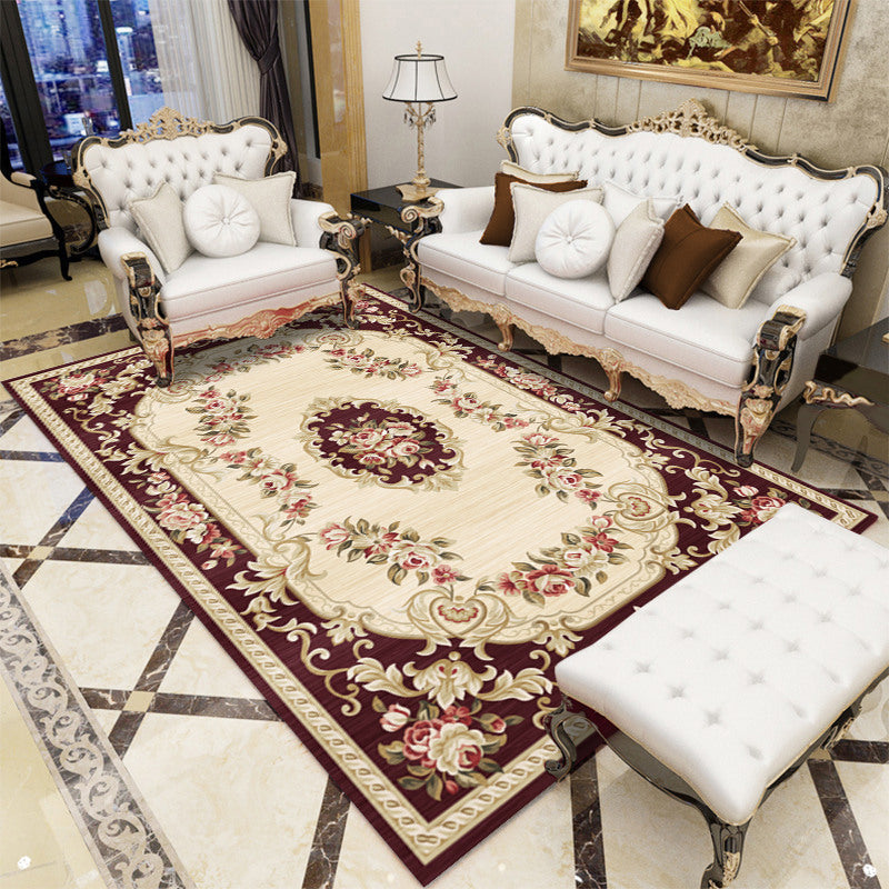 BowLift | Antique patterned rug multicolored polypropylene indoor rug easy care washable rug for living room