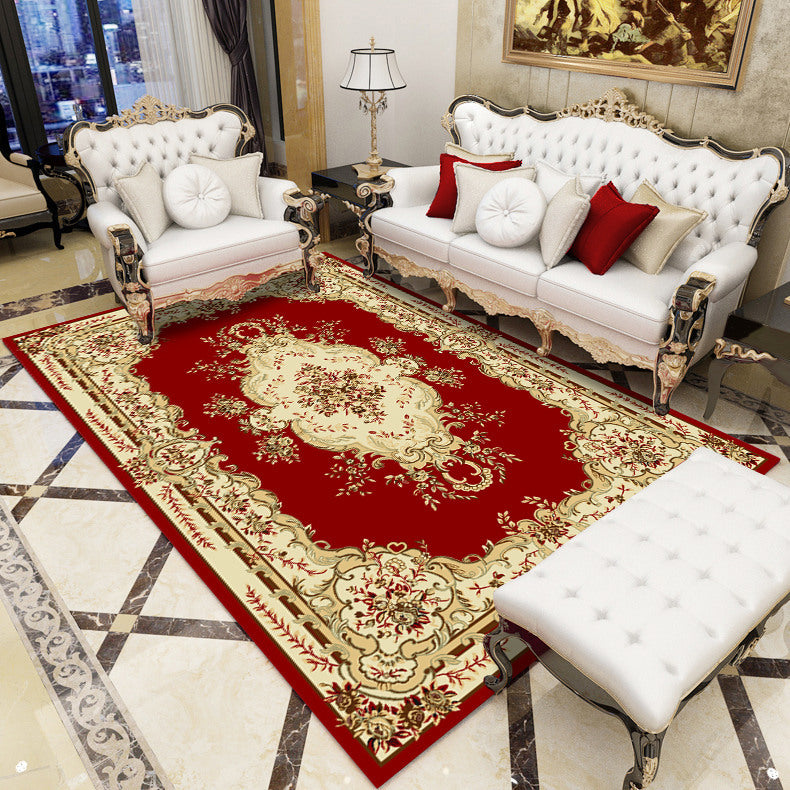BowLift | Antique patterned rug multicolored polypropylene indoor rug easy care washable rug for living room