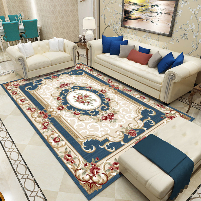 BowLift | Antique patterned rug multicolored polypropylene indoor rug easy care washable rug for living room