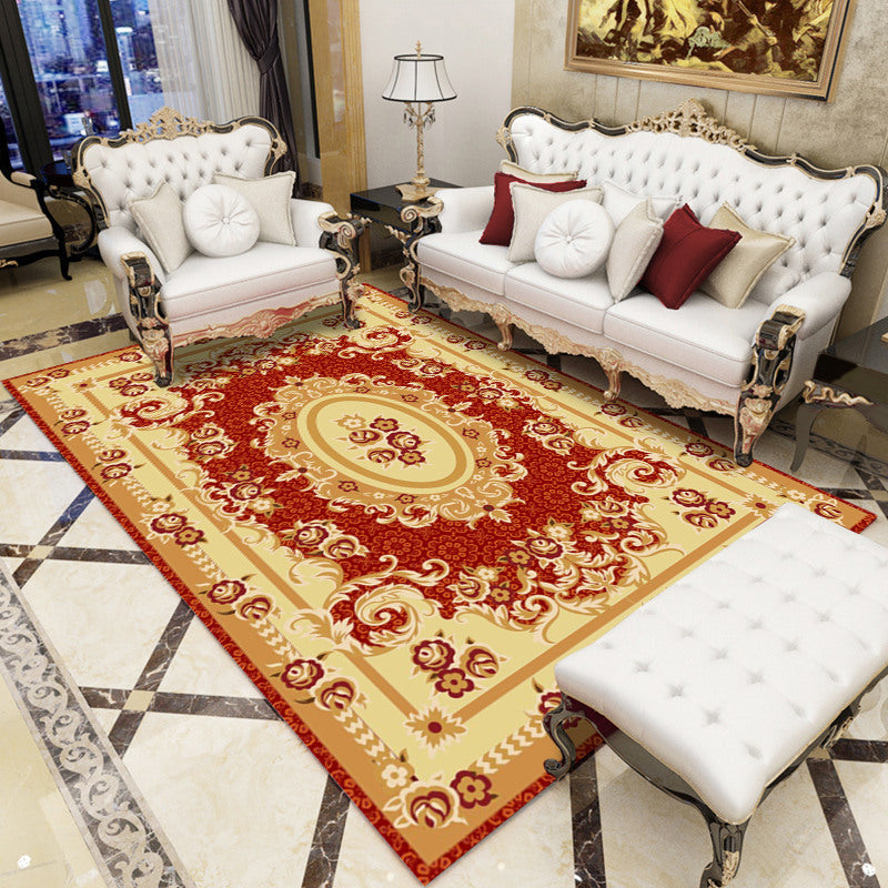 BowLift | Antique patterned rug multicolored polypropylene indoor rug easy care washable rug for living room
