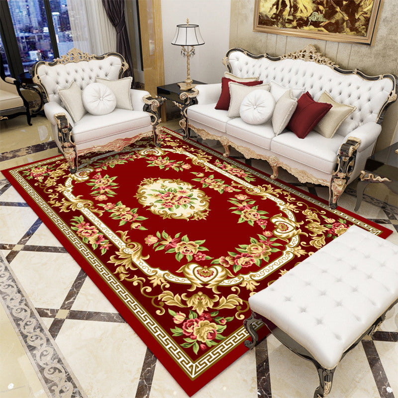 BowLift | Antique patterned rug multicolored polypropylene indoor rug easy care washable rug for living room