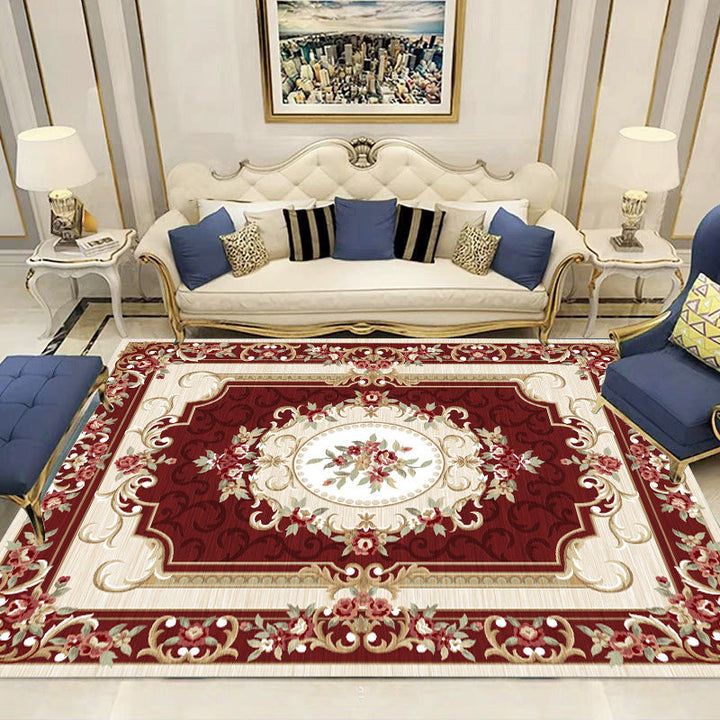 BowLift | Olden Floral patterned carpet multicolored synthetic area rug non-slip backing pet-friendly rug for the living room