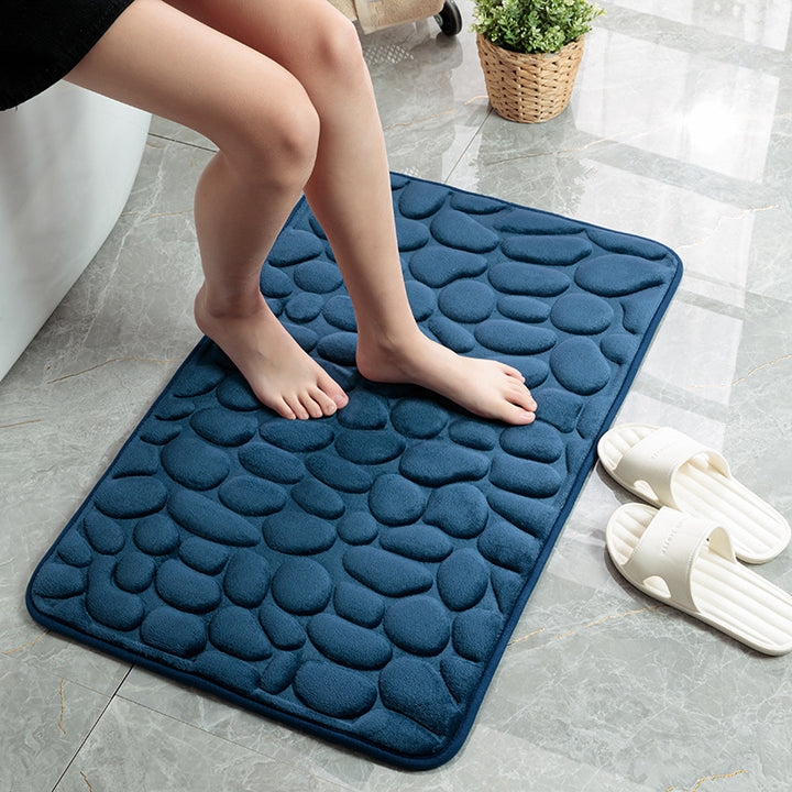 Luxury Soft Pebble Texture Bath Mat Bowlift