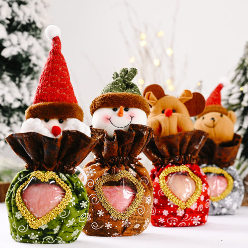 Cute Christmas figure with heart pouch Bowlift