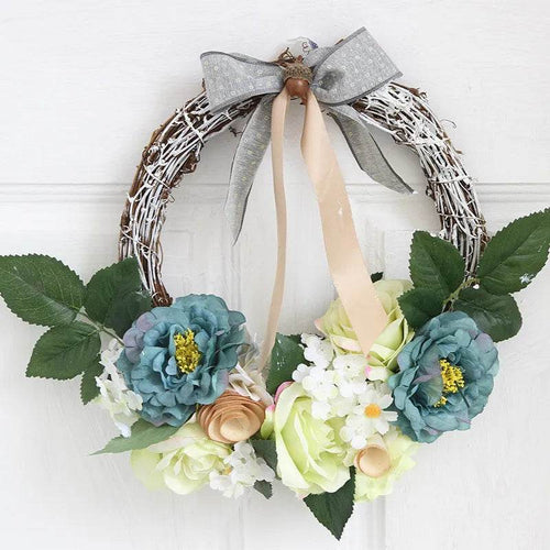 BowLift | Christmas Wreaths On The Door Artificial Flowers Garland Window Door Hanging Decorative Supplies For Christmas Party New Year