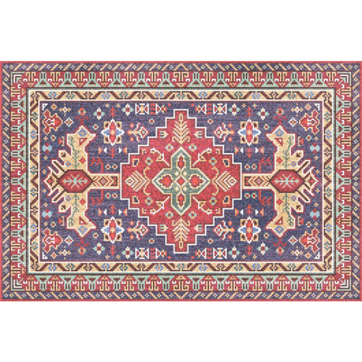 Boho-Chic Living Room Rug Multicolor Geometric Print Rug Polypropylene Machine Washable Non-Slip Back Rug | Bowlift