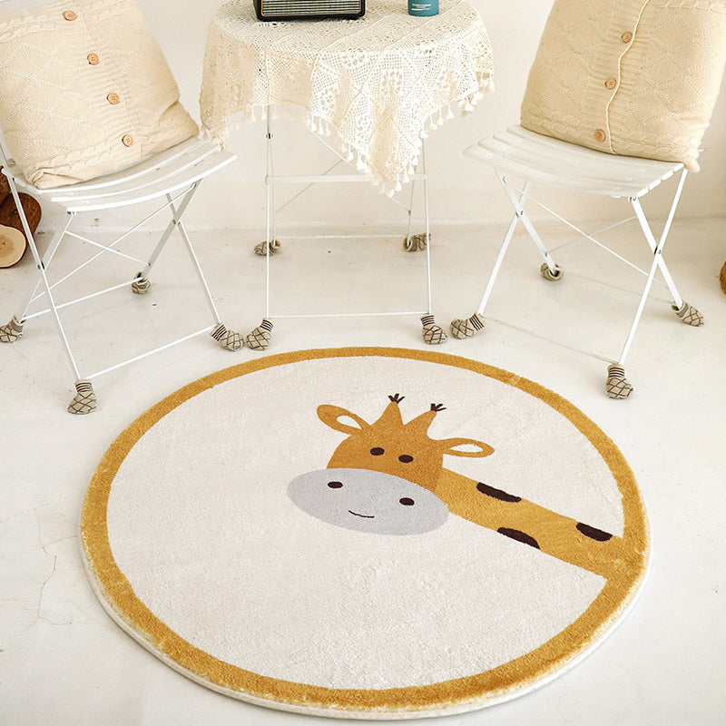 BowLift | Beautiful children's room carpet Multicolored cartoon pattern carpet Polyester non-slip machine washable carpet