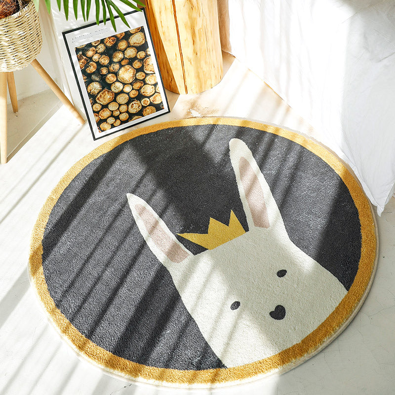 BowLift | Beautiful children's room carpet Multicolored cartoon pattern carpet Polyester non-slip machine washable carpet