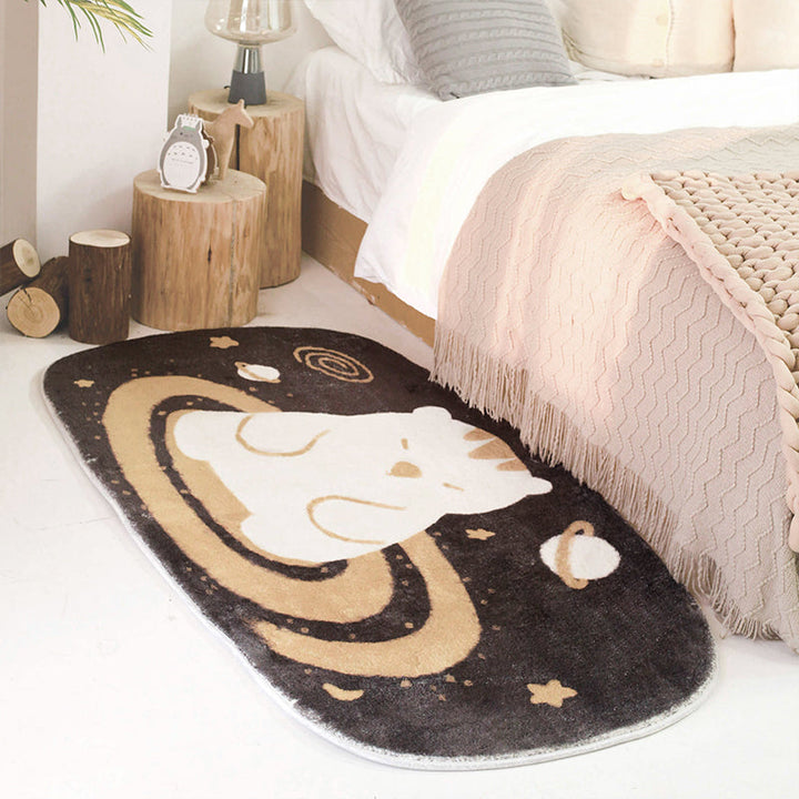 BowLift | Multicolored Relaxation Carpet Synthetic Area Rug Non-slip Machine Washable Carpet for the Children's Room