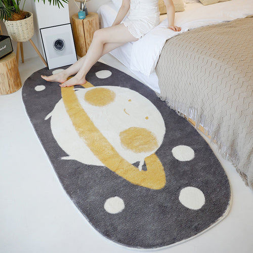 BowLift | Multicolored Relaxation Carpet Synthetic Area Rug Non-slip Machine Washable Carpet for the Children's Room