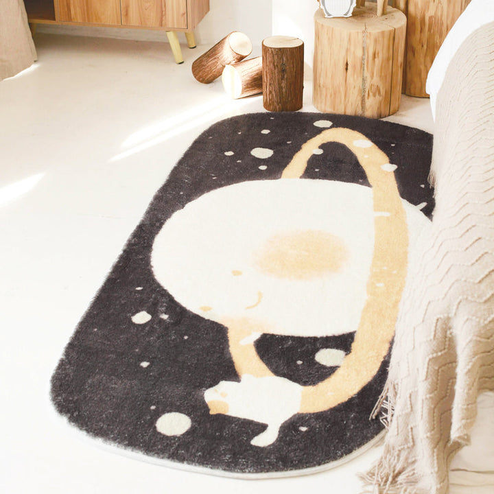BowLift | Multicolored Relaxation Carpet Synthetic Area Rug Non-slip Machine Washable Carpet for the Children's Room