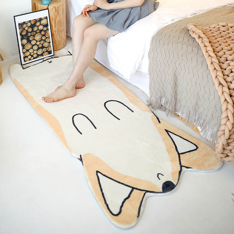 BowLift | Innovative Shape Cartoon Rug Multi-Color Cute Area Rug Polyester Anti-Slip Mat Pet-Friendly Rug for Kids