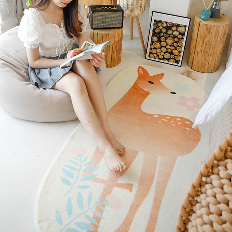 BowLift | Innovative Shape Cartoon Rug Multi-Color Cute Area Rug Polyester Anti-Slip Mat Pet-Friendly Rug for Kids