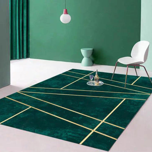 BowLift | Luxury Living Room Rug Multicolor Geo Printed Indoor Rug Polypropylene Non-Slip Pet-Friendly Rug