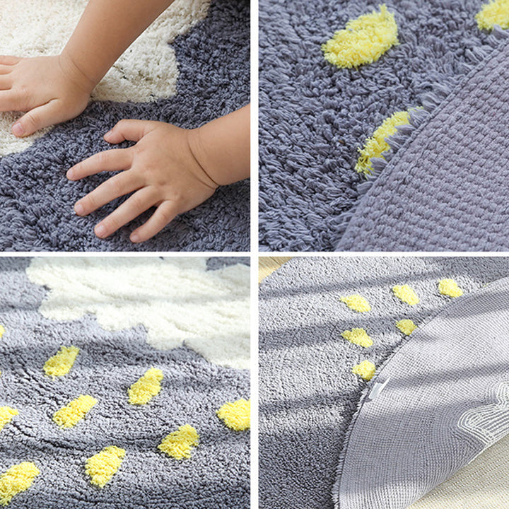 BowLift | Beautiful Children's Room Rug Multicolor Cartoon Rug Cotton Non-Slip Floor Washable Rug