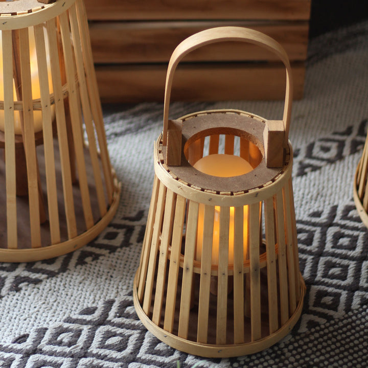 Handcrafted wooden lantern Bowlift