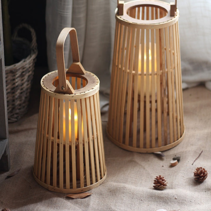 Handcrafted wooden lantern Bowlift