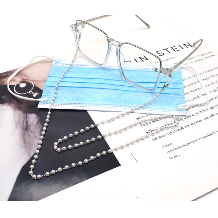 Elegant Double-Strand Pearl Eyewear Chain Bowlift