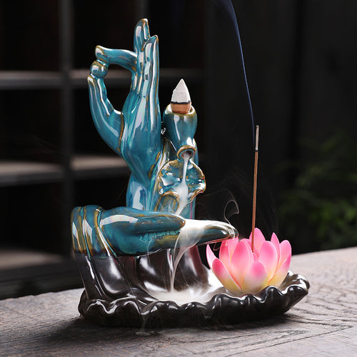 Lotus Waterfall Incense Holder
