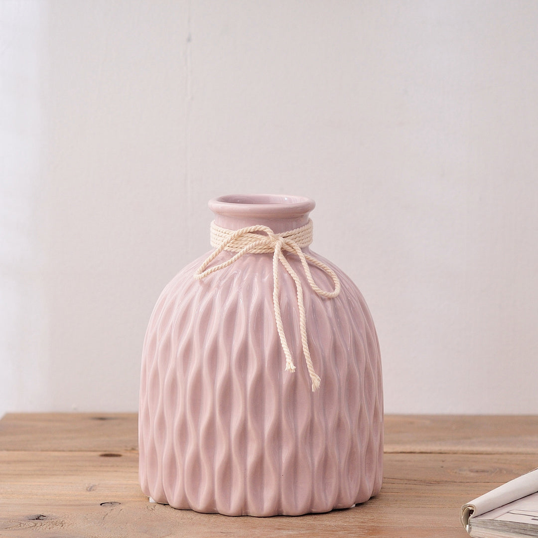 Textured Ceramic Decorative Vase