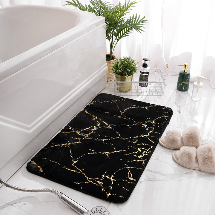 Luxurious Velvet Bath Mat Bowlift