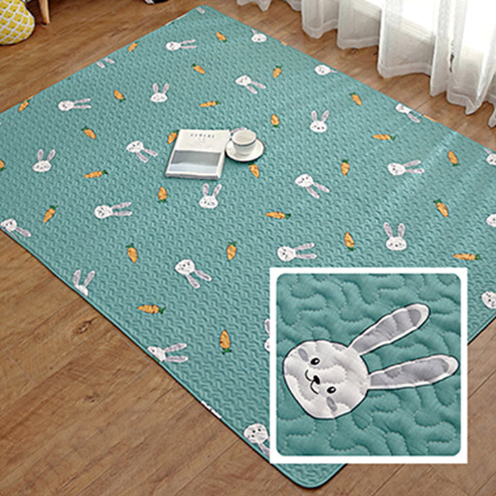 BowLift | Beautiful children's room rug Colorful cartoon pattern rug Cotton non-slip backing pet-friendly rug