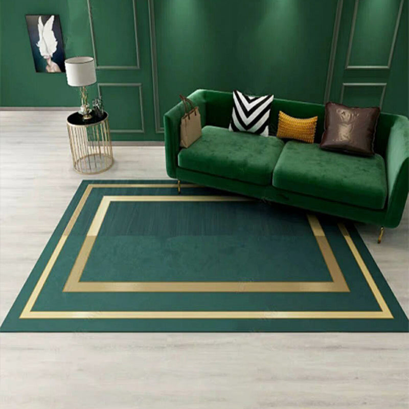 BowLift | Luxury Living Room Rug Multicolor Geometric Pattern Rug Polyester Non-Slip Machine Washable Rug