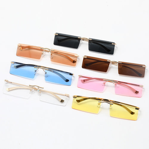 Women's fashionable sunglasses with a narrow, rectangular frame Bowlift