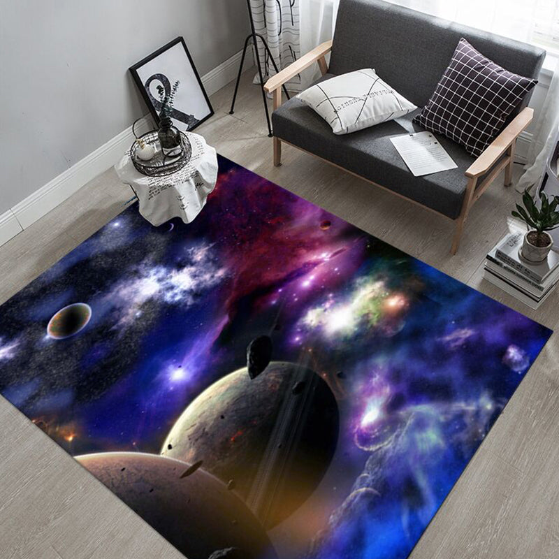 BowLift | Multicolored novelty rug polyester room pattern area rug with non-slip backing machine washable rug for the bedroom