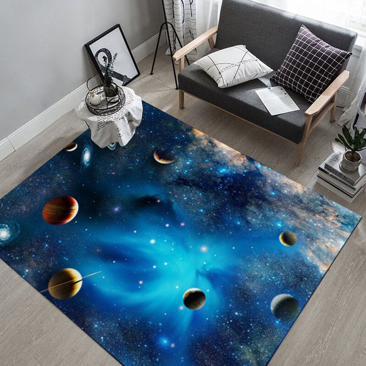 BowLift | Multicolored novelty rug polyester room pattern area rug with non-slip backing machine washable rug for the bedroom