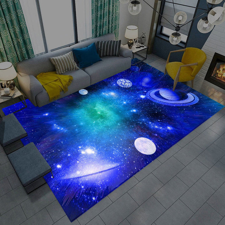 BowLift | Casual Living Room Wallpaper Multicolor Area Print Rug Polypropylene Non-Slip Back Indoor Rug