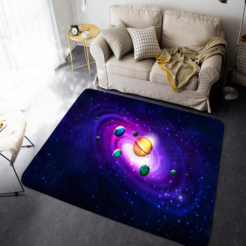 BowLift | Casual Living Room Wallpaper Multicolor Area Print Rug Polypropylene Non-Slip Back Indoor Rug