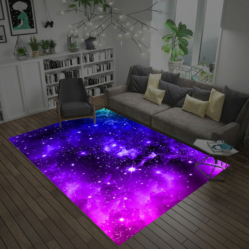 BowLift | Casual Living Room Wallpaper Multicolor Area Print Rug Polypropylene Non-Slip Back Indoor Rug