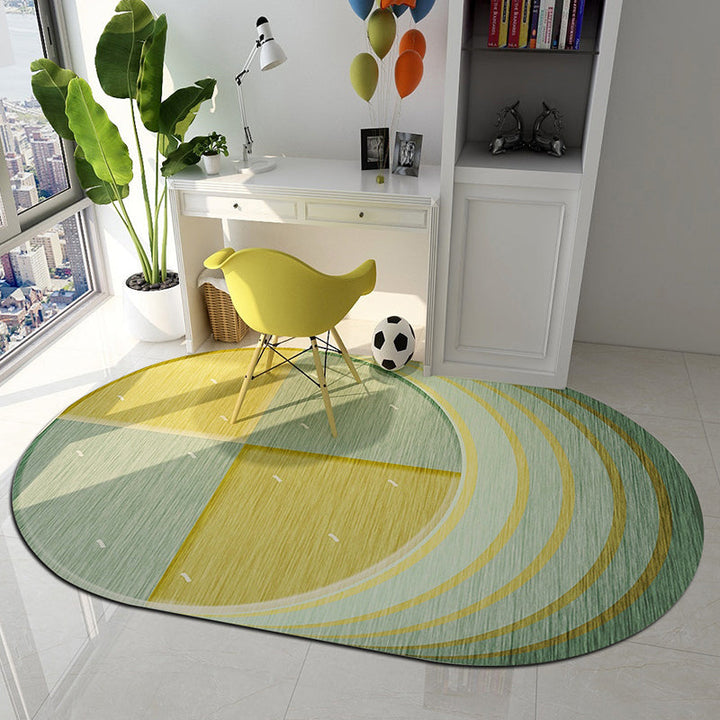BowLift | Western Bedroom Rug Multicolored Geometric Print Rug Synthetic Non-Slip Backing Pet-Friendly Indoor Rug