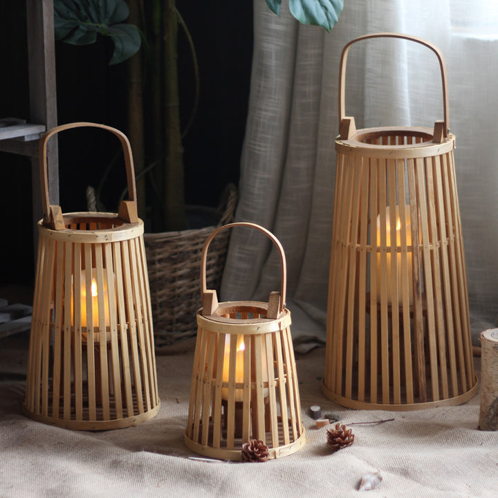Handcrafted wooden lantern Bowlift